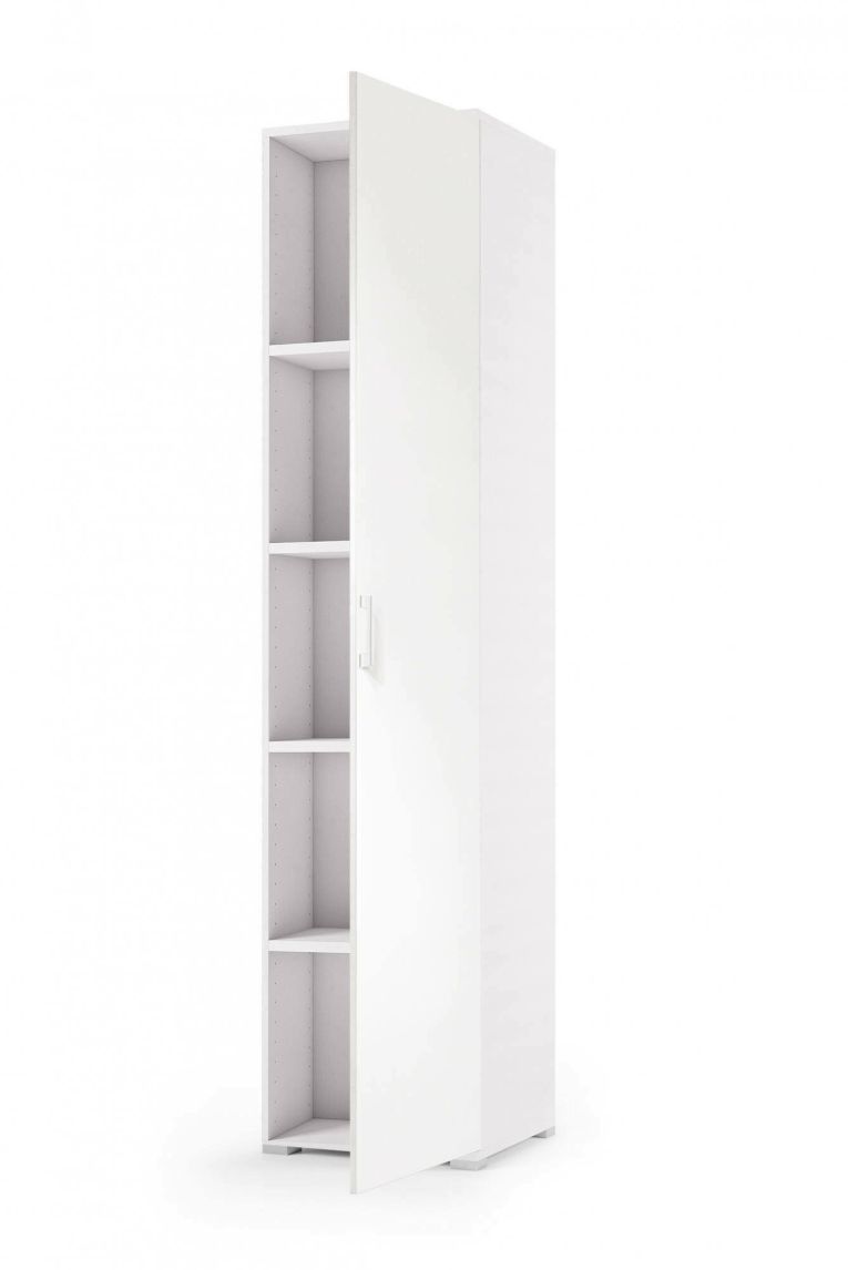 Armadio bianco stretto 45x195h cm - Aloise