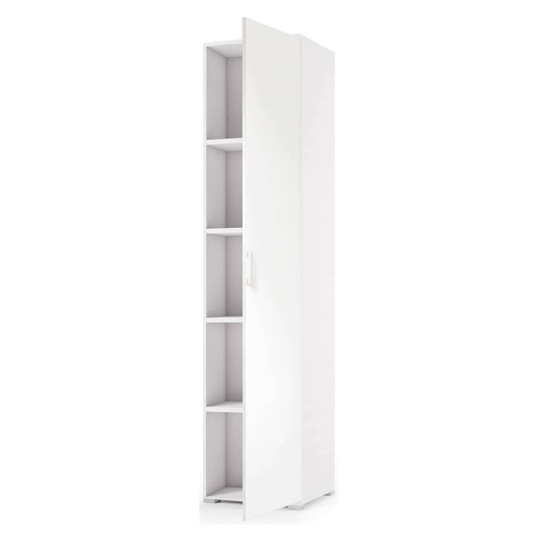 Armadio bianco stretto 45x195h cm - Aloise