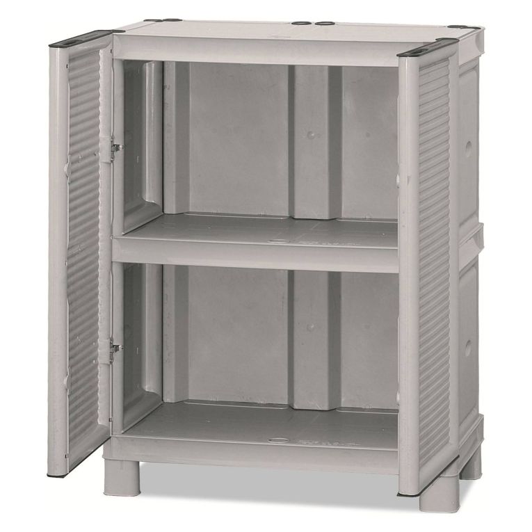 Armadio da esterno 2 ante grigio chiaro 70x92h cm - Arlinda