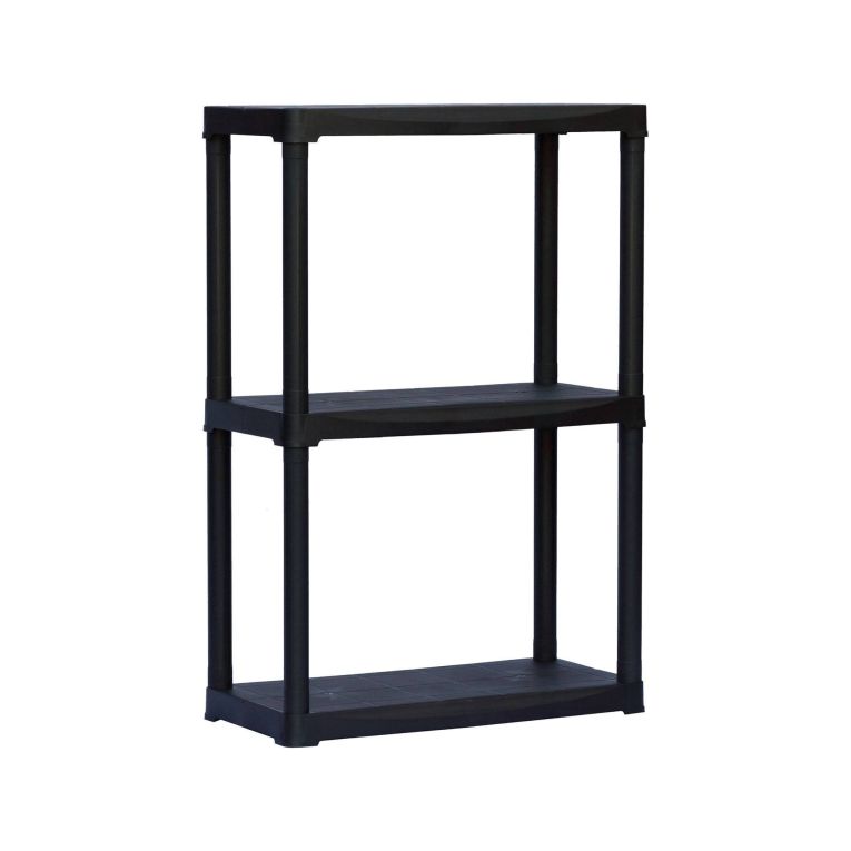 Armadio da esterno Anversa, Scaffale outdoor, Armadio balcone multiuso a 1 ripiano, 100% Made in Italy, 60x30h90 cm, Antracite