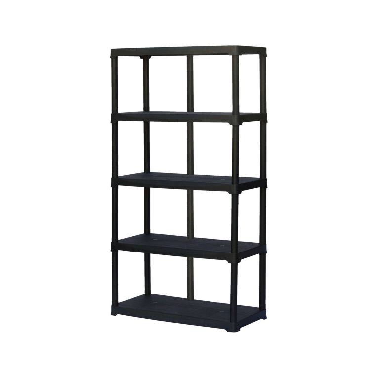 Armadio da esterno Damme, Scaffale outdoor, Armadio balcone multiuso, Armadietto da esterno, 100% Made in Italy, Antracite, 100x40h176 cm
