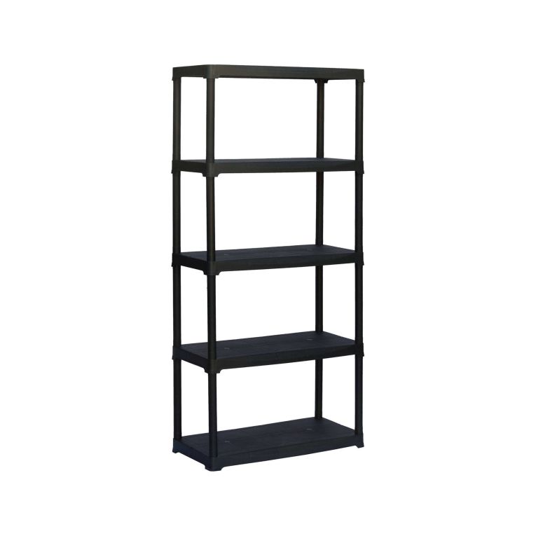 Armadio da esterno Damme, Scaffale outdoor, Armadio balcone multiuso, Armadietto da esterno, 100% Made in Italy, Antracite, 80x40h176 cm