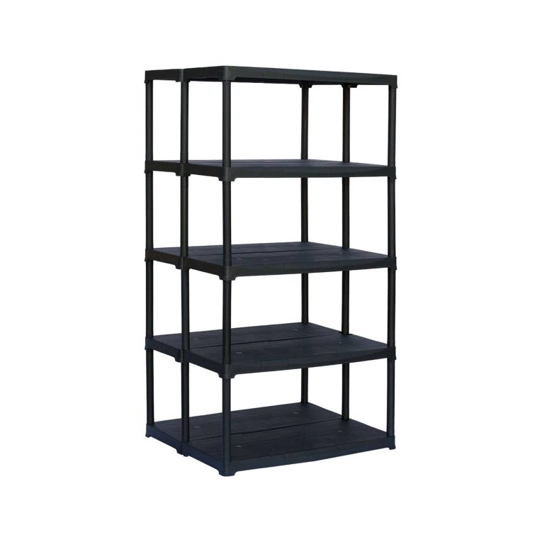 Armadio da esterno Damme, Scaffale outdoor, Armadio balcone multiuso, Armadietto da esterno, 100% Made in Italy, Antracite, 90x78h176 cm