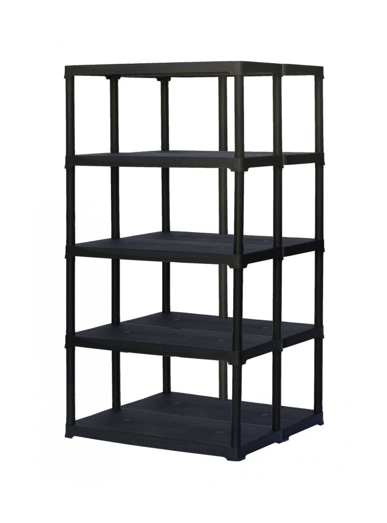 Armadio da esterno Damme, Scaffale outdoor, Armadio balcone multiuso, Armadietto da esterno, 100% Made in Italy, Antracite, 90x78h176 cm