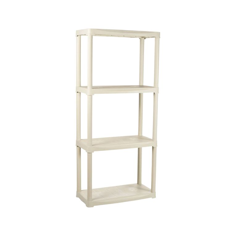 Armadio da esterno Eupen, Scaffale outdoor, Armadio balcone multiuso, Armadietto da esterno, 100% Made in Italy, 60x30h133 cm Bianco
