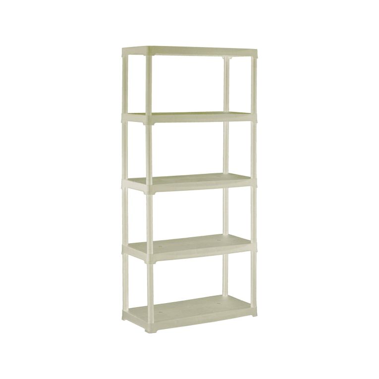 Armadio da esterno Eupen, Scaffale outdoor, Armadio balcone multiuso, Armadietto da esterno, 100% Made in Italy, 80x40h176 cm, Bianco
