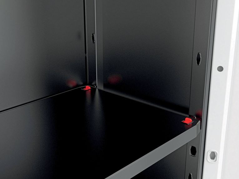 Armadio da Esterno Grigio Chiaro 3 Ripiani Apertura Battente 68x39x173h cm, Un'anta Made in Italy - Cochrane