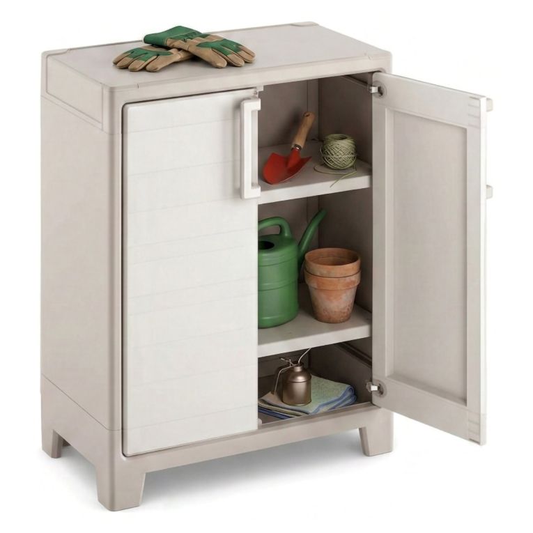 Armadio da esterno Grimsby, 80x44 h100 cm, Sabbia