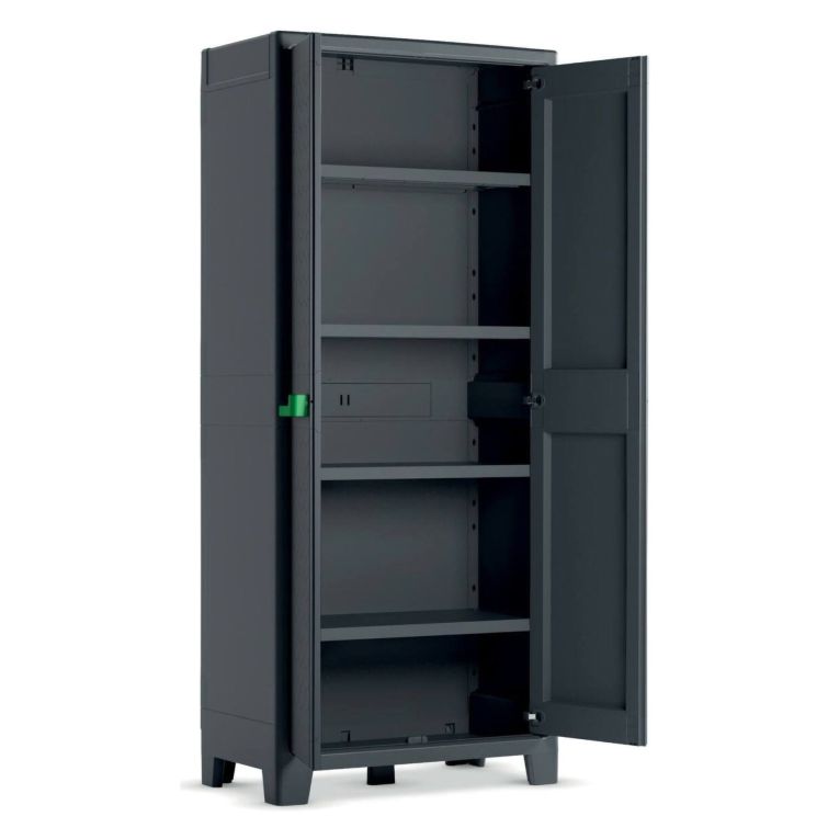 Armadio da esterno Markham, 80x44 h182 cm, Grigio