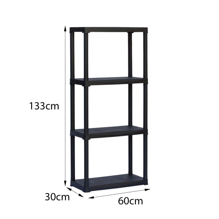 Armadio da esterno Ostenda, Scaffale outdoor, Armadio balcone multiuso, Armadietto da esterno, 100% Made in Italy, Antracite, 60x30h133 cm