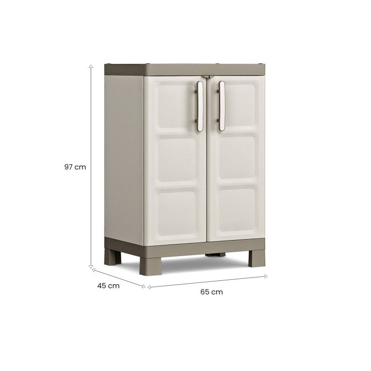 Armadio da esterno Strathmore, 65x45 h97 cm, Sabbia