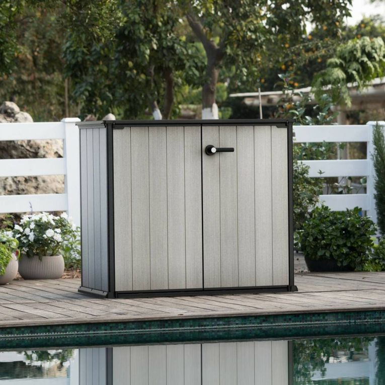 Armadio da terrazzo grigio 139x120h cm - Kindersley