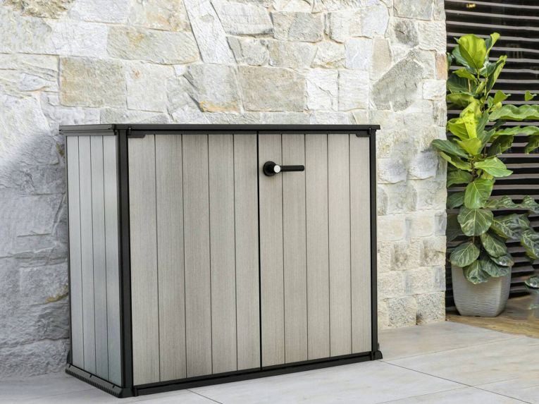 Armadio da terrazzo grigio 139x120h cm - Kindersley