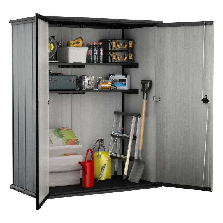 Armadio da terrazzo grigio 140x170h cm - Digby