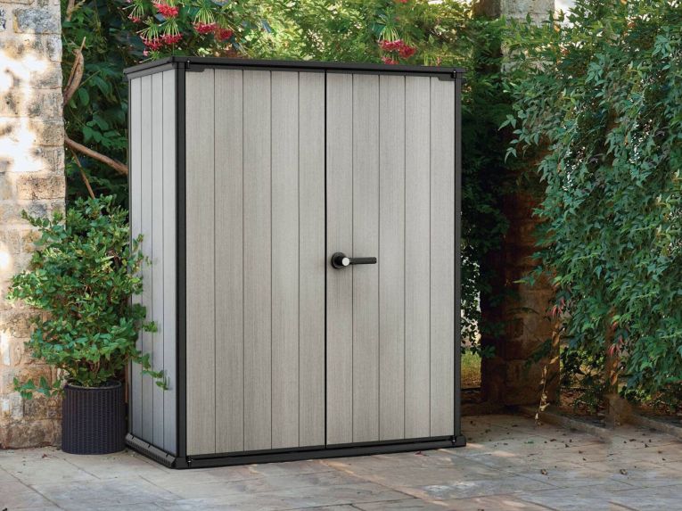 Armadio da terrazzo grigio 140x170h cm - Digby