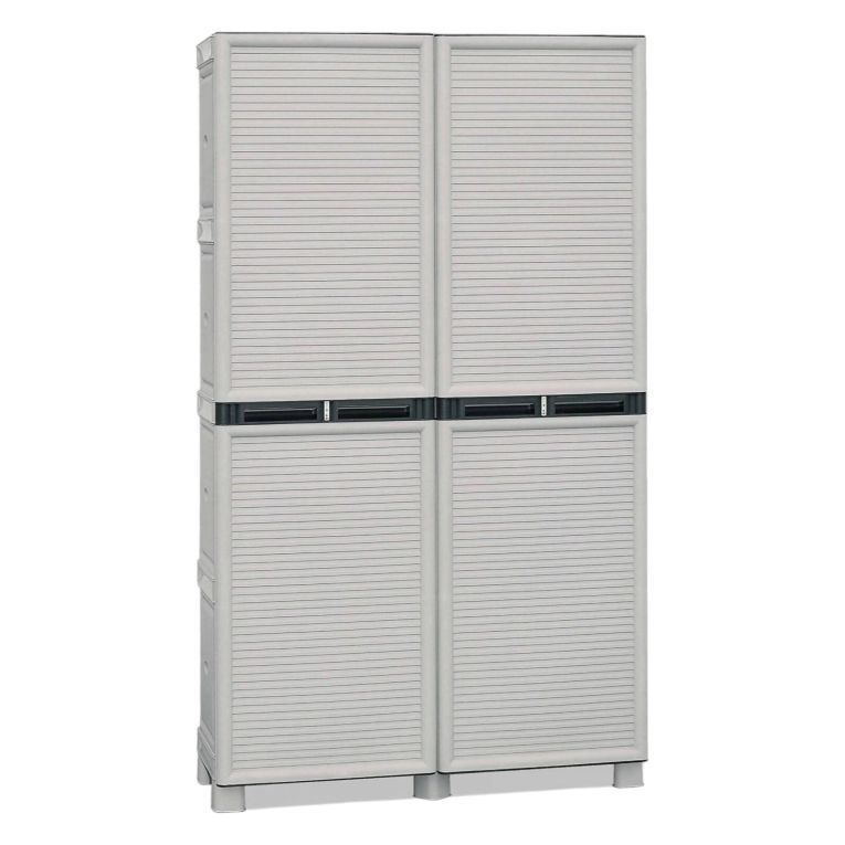 Armadio esterno 2 ante grigio chiaro 100x172h cm - Achae