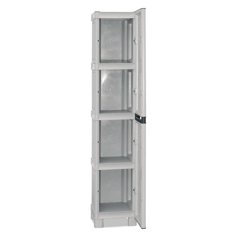 Armadio esterno 2 ante grigio chiaro 35x172h cm - Allain