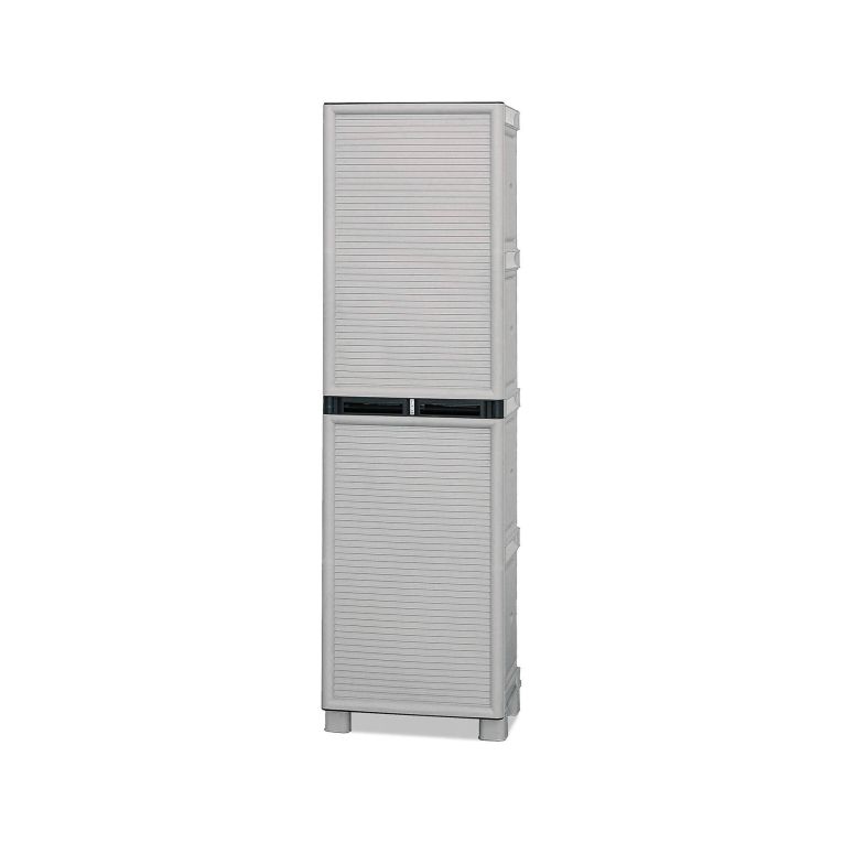 Armadio esterno 2 ante grigio chiaro 50x172h cm - Allain
