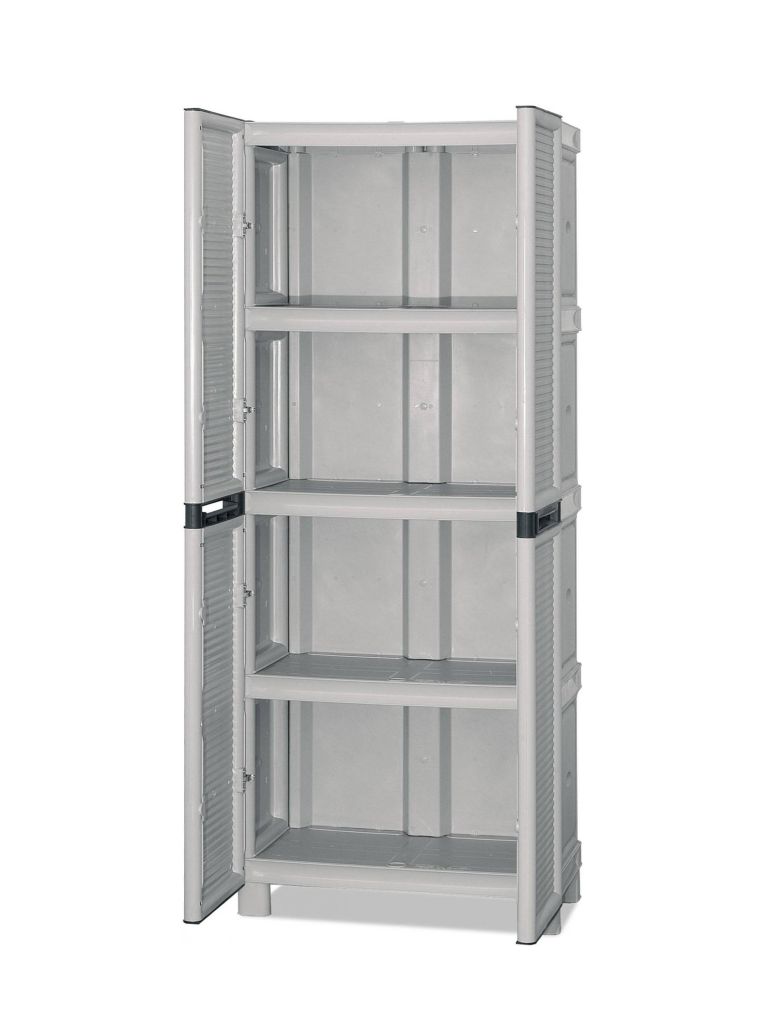 Armadio esterno 2 ante grigio chiaro 70x172h cm - Allain