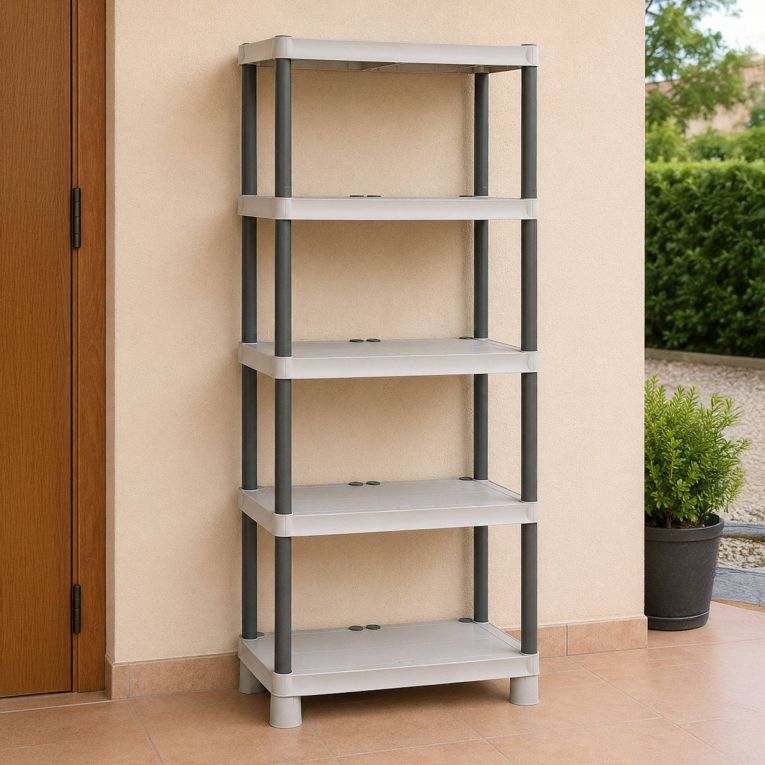 Armadio esterno grigio chiaro e nero 70x172h cm - Giri