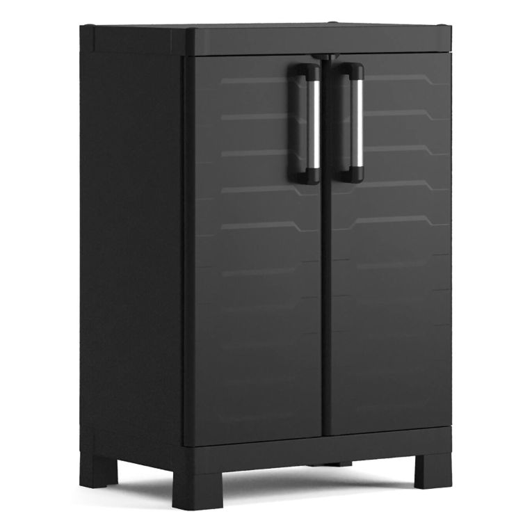 Armadio giardino 2 ante nero 65x97h cm - Terrebonne