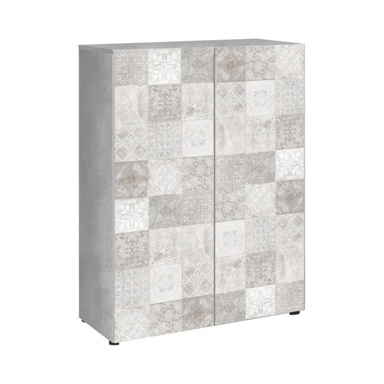 Armadio grigio 2 ante 72x103h cm - Athenodora