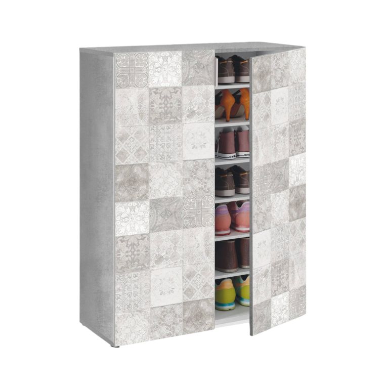 Armadio grigio 2 ante 72x103h cm - Athenodora