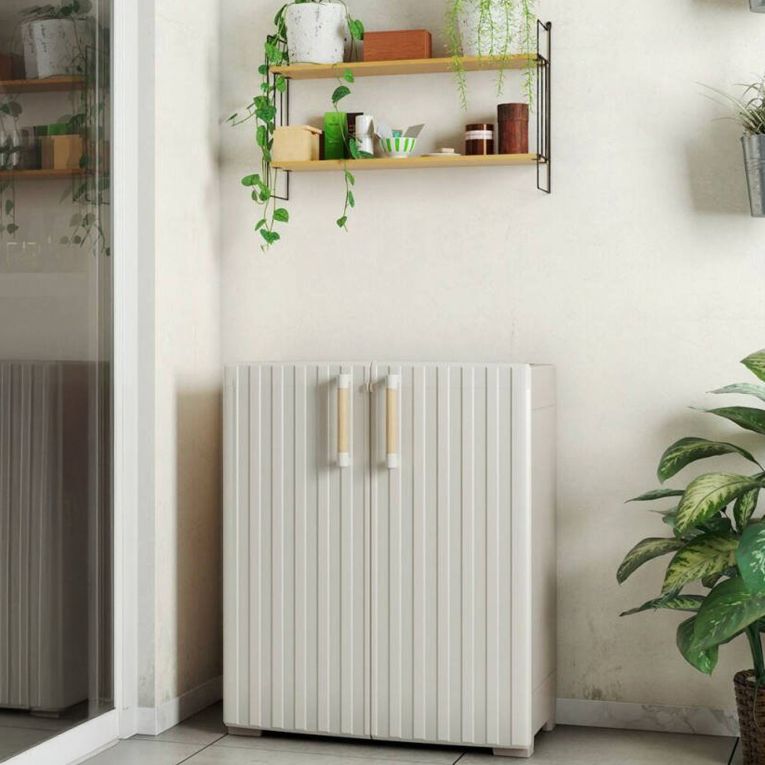 Armadio in plastica 2 ante sabbia 80x98h cm - Melville