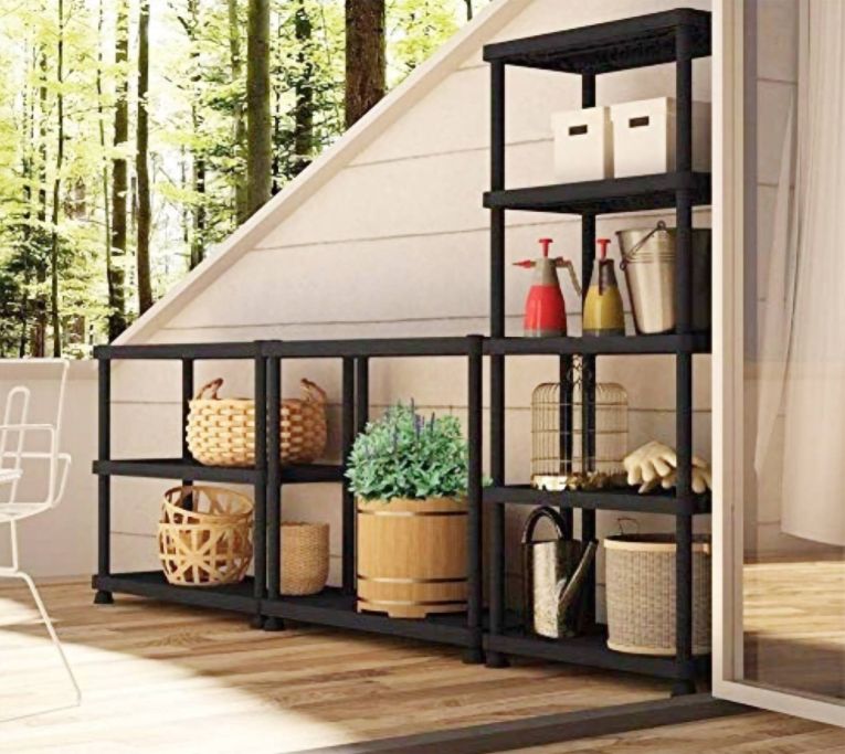 Armadio in plastica antracite 72x164h cm - Goshenita