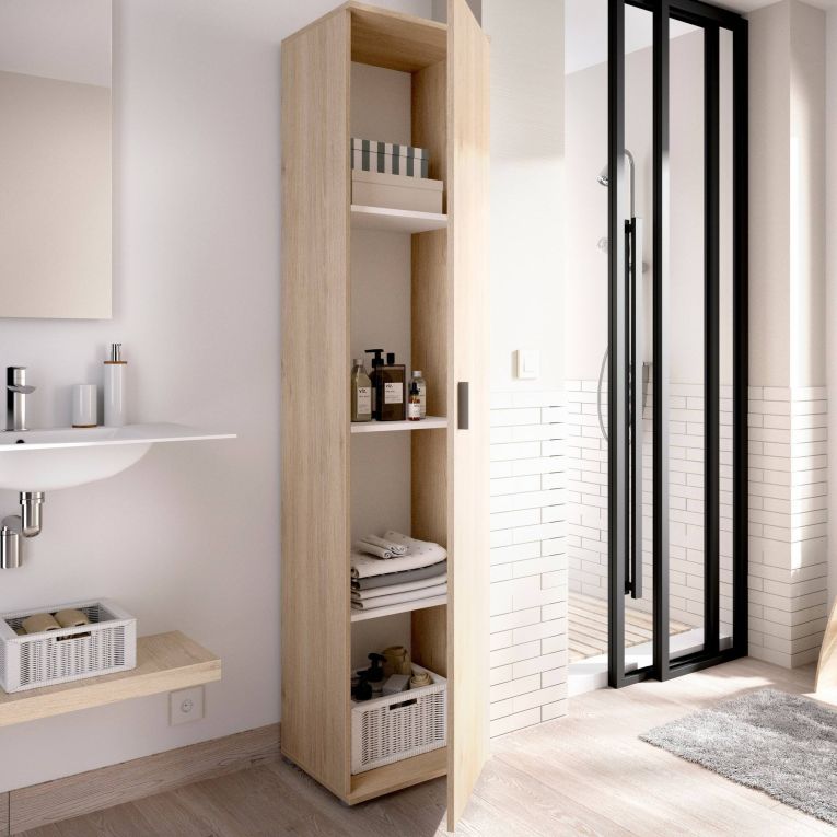 Armadio legno bagno 39x190h cm - Arrow