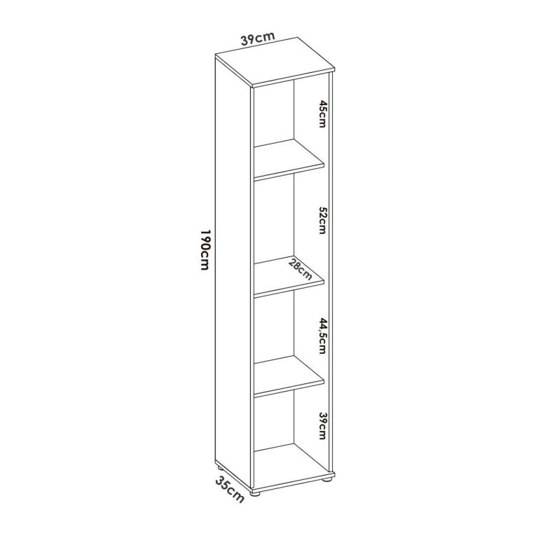 Armadio legno bagno 39x190h cm - Arrow