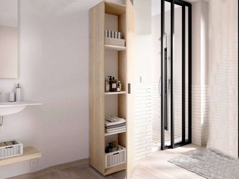 Armadio legno bagno 39x190h cm - Arrow
