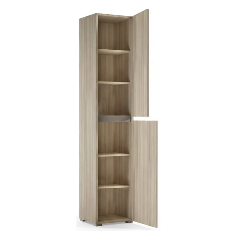 Armadio legno chiaro multiuso 45x195h cm - Daisuke