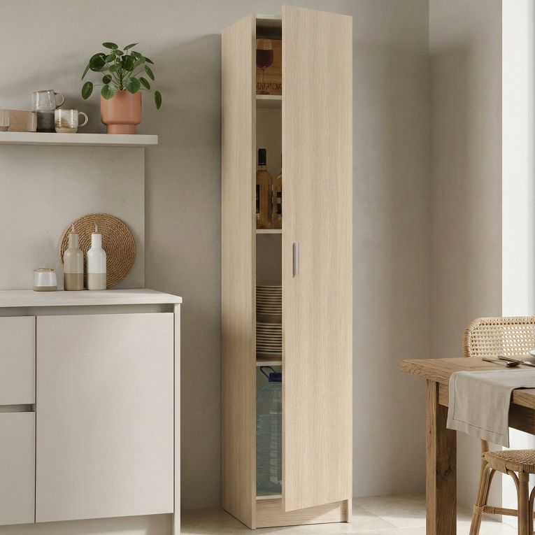 Armadio legno lavanderia 37x180h cm - Alexander