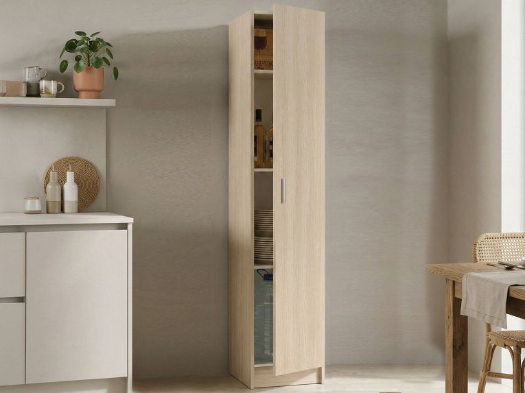 Armadio legno lavanderia 37x180h cm - Alexander