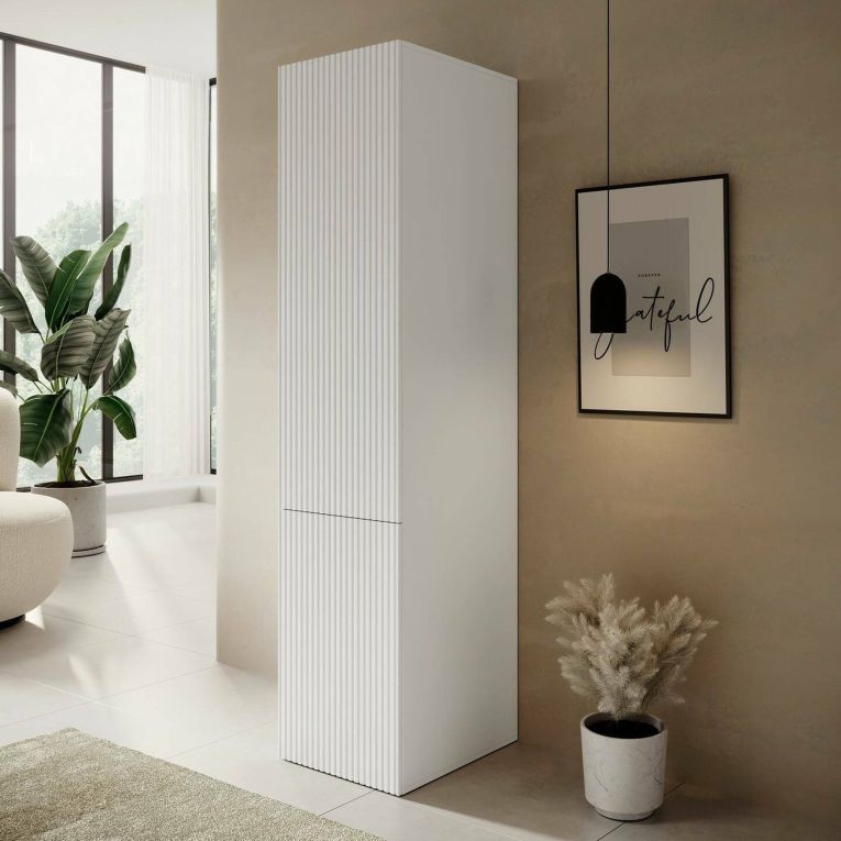 Armadio multiuso 1 anta Treville, 45x56 h199 cm, Bianco