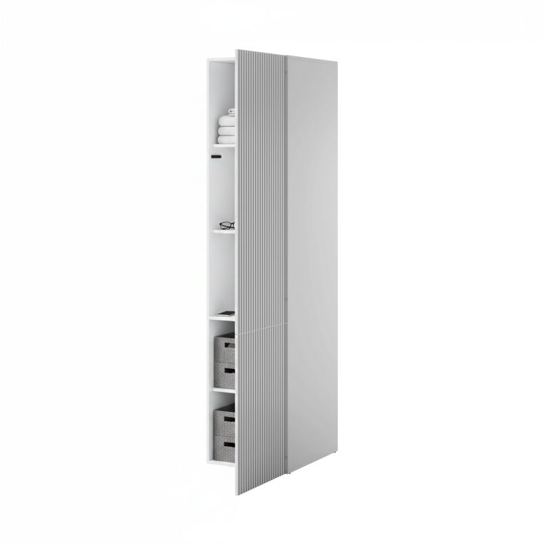 Armadio multiuso 1 anta Treville, 45x56 h199 cm, Bianco