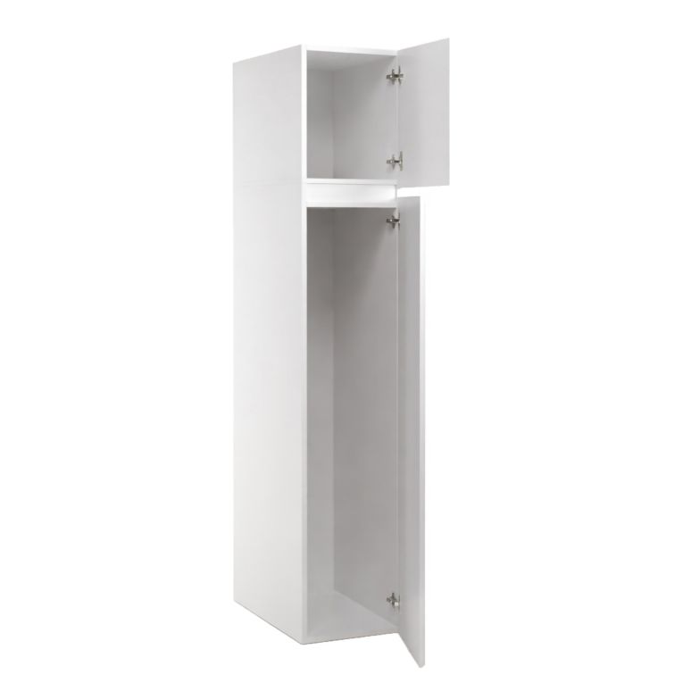 Armadio Multiuso 2 Ante Bianco 3 Ripiani 2 Ante 35x195h cm, Ideale per Lavanderia Made in Italy - Gilroy