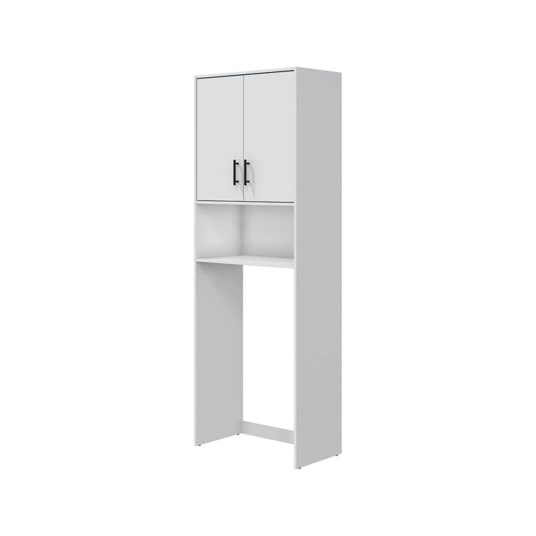 Armadio Multiuso 2 Ante Bianco 3 Ripiani Apertura Battente 73x206h cm, 2 Ante - Delebio