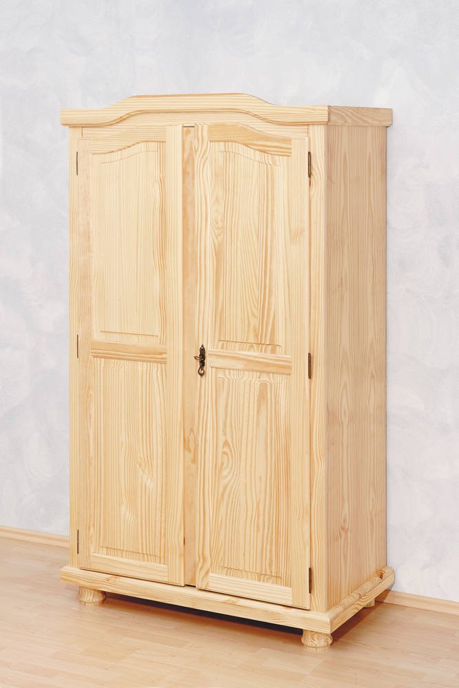 Armadio Multiuso 2 Ante Marrone Rovere 4 Ripiani 6 Vani 104x180h cm, 2 Ante - Pezzana