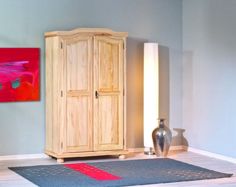 Armadio Multiuso 2 Ante Marrone Rovere 4 Ripiani 6 Vani 104x180h cm, 2 Ante - Pezzana