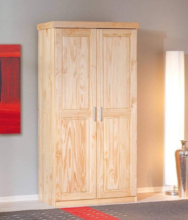 Armadio Multiuso 2 Ante Marrone Rovere Appendiabiti un Ripiano 95x190h cm, 2 Ante - Terzorio