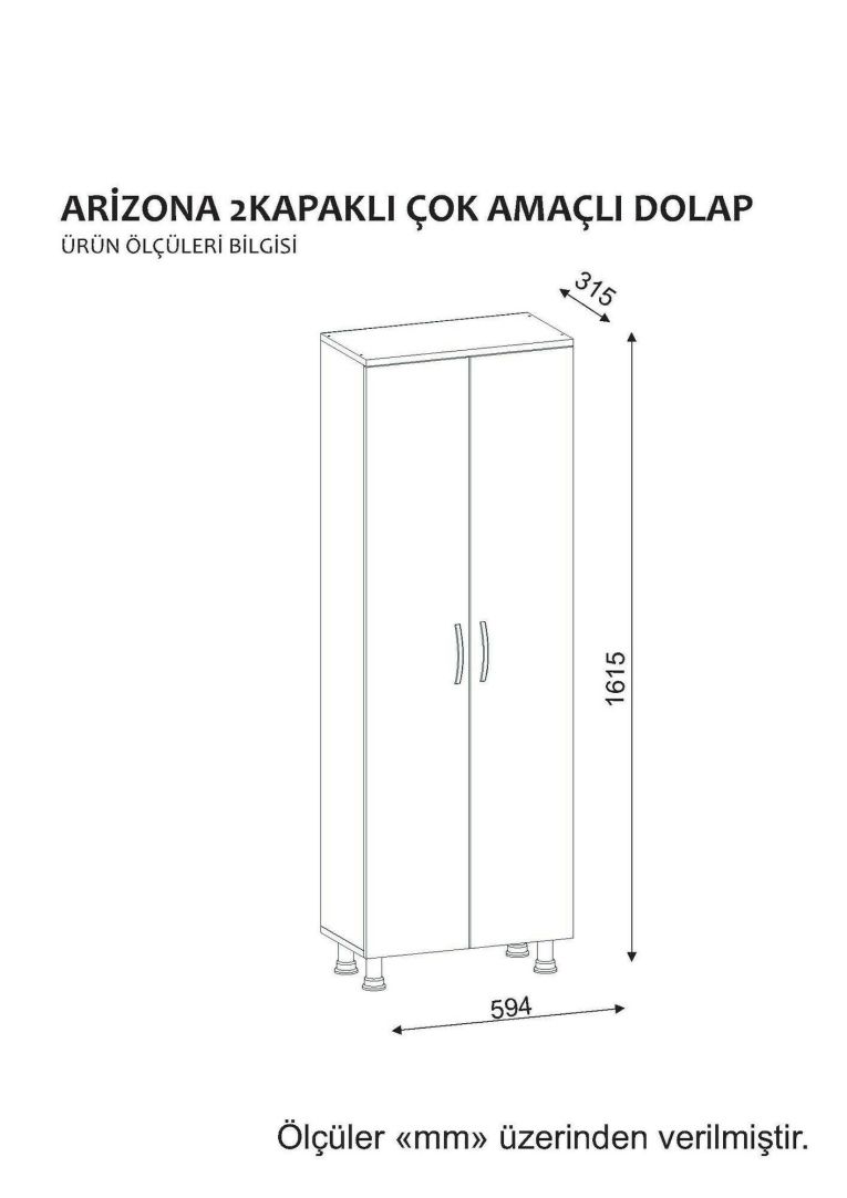 Armadio multiuso 2 ante Solivus, Mobile multifunzionale, Mobiletto scarpiera, Guardaroba porta scarpe, 59x32 h162 cm, Bianco