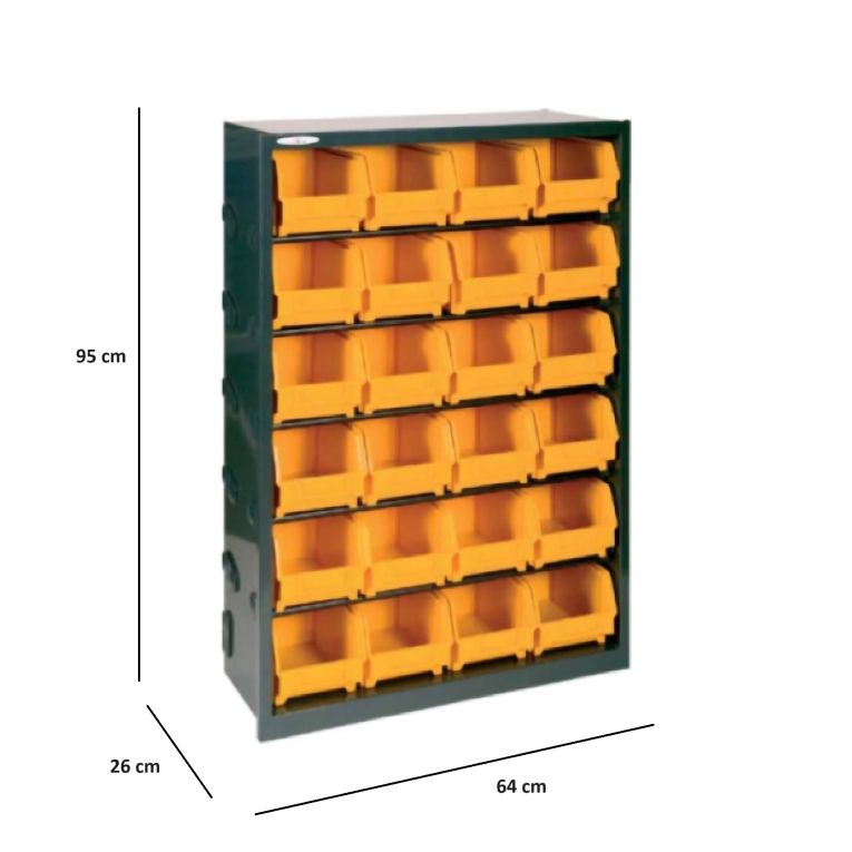 Armadio multiuso Dandreoll, Nero e Giallo, 64x26h95 cm