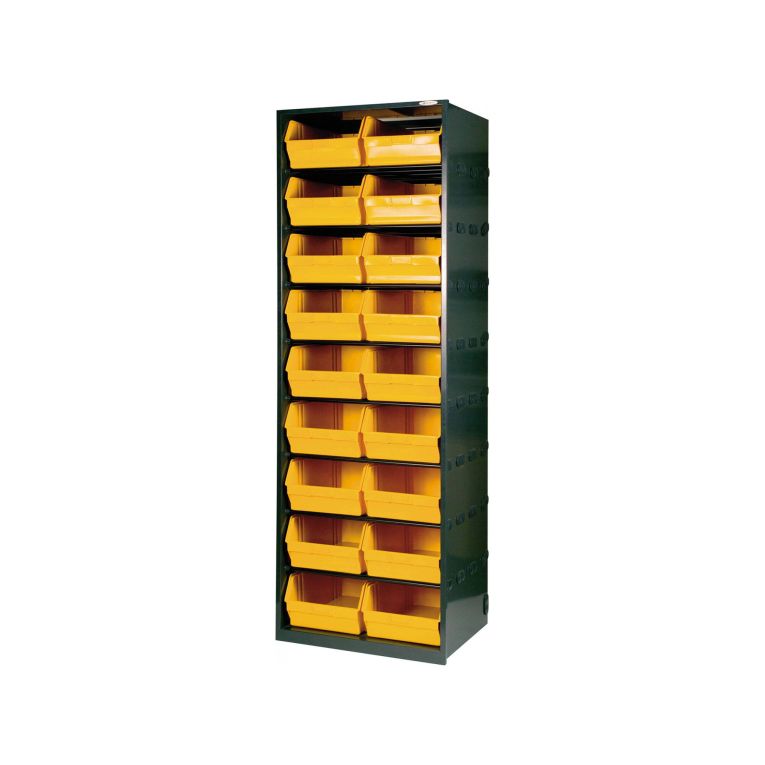 Armadio multiuso Dandreoll, Nero e Giallo, 66x49h190 cm