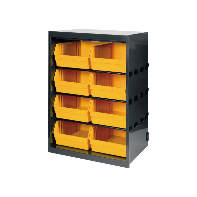 Armadio multiuso Dandreoll, Nero e Giallo, 66x49h95 cm