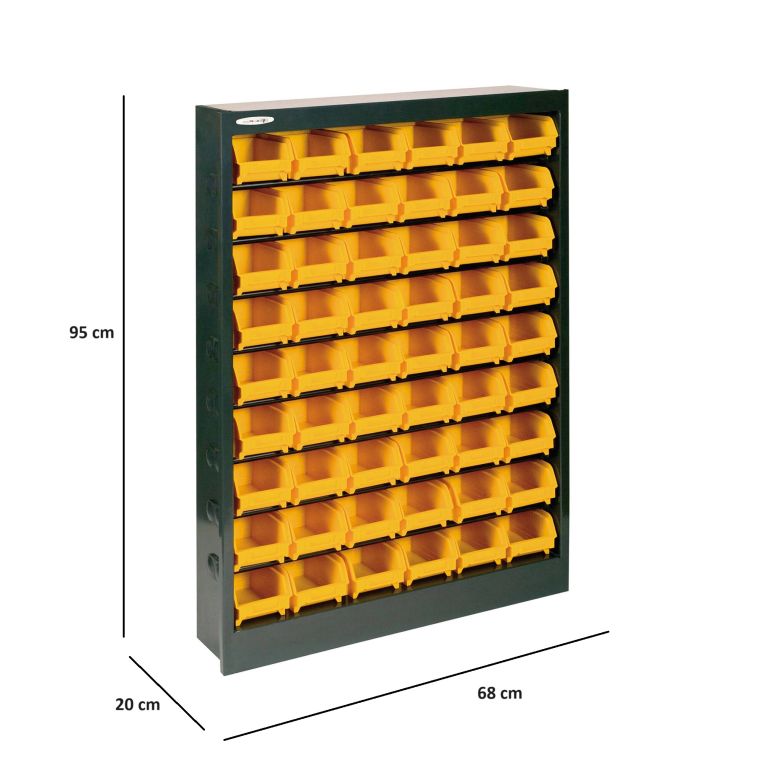 Armadio multiuso Dandreoll, Nero e Giallo, 68x20h95 cm