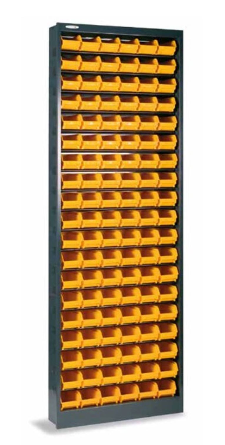 Armadio multiuso Dandreoll, Nero e Giallo, 68x21h190 cm