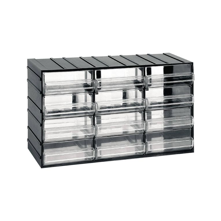 Armadio multiuso Darrigon, Antracite, 12 cassetti