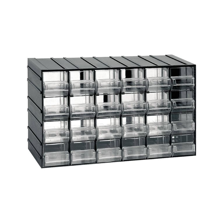 Armadio multiuso Darrigon, Antracite, 24 cassetti